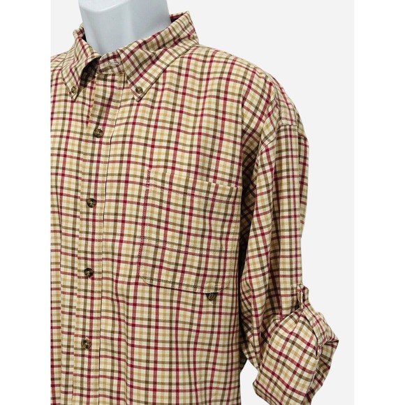 Braeval Men Shirt TIERA Check Wool Blend Flannel Paddock Ascot Shepherd Vent XL - Picture 3 of 14